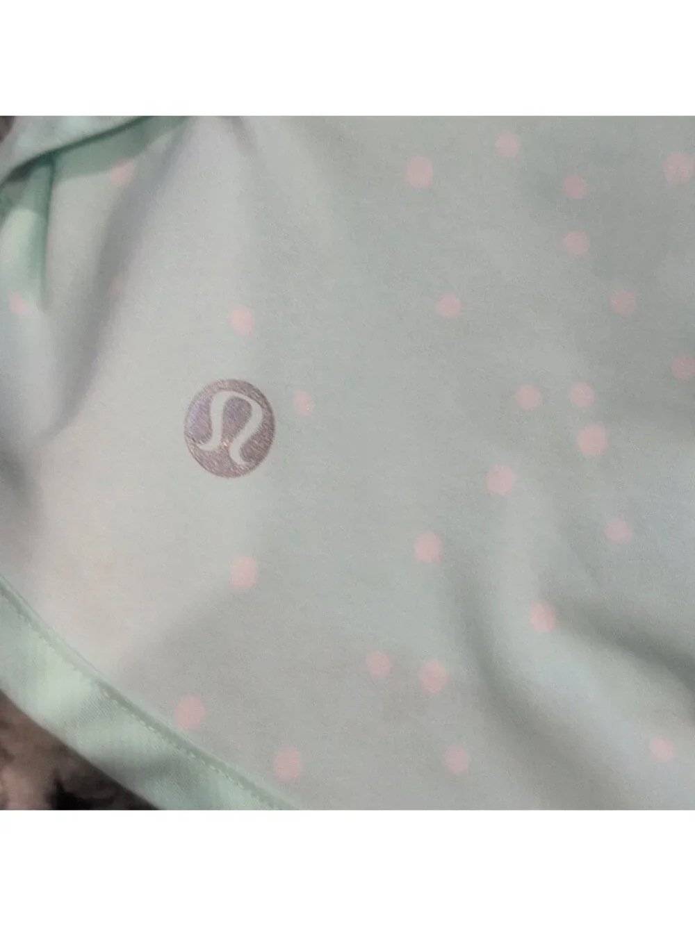 Lululemon Run: Speed Short - Petit Dot Fresh Teal / Fresh Teal * Flaw